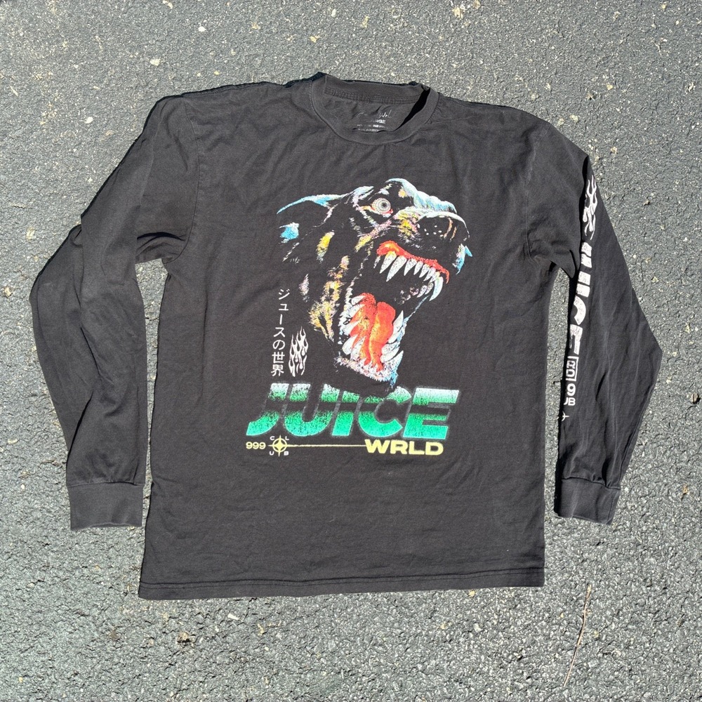 Juice Wrld 2017 Concert Tour 999 Merch Long Sleeve Shirt - Men's Size L